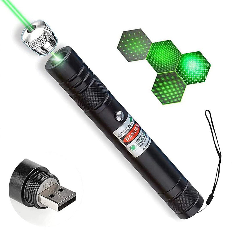 Torcia laser con ricarica USB